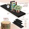 Sorbus Wood Floating Shelves for Wall - 35” Solid Wood Wall Shelves for Bathroom Decor, Books, Bedroom & Living Room - Set of 2 Black Wall Mounted Kitchen Shelves - Durable 100% Premium Solid Pine